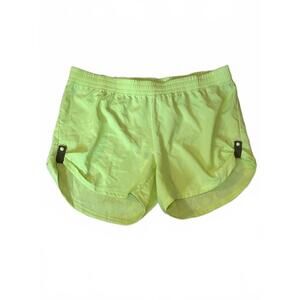 Adidas Women's Neon Yellow Running Shorts Size XL